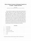 Research paper thumbnail of Effect of Injector Geometry in Breakup of Liquid Jet in Crossflow Insights from POD