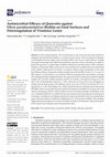 Research paper thumbnail of Antimicrobial Efficacy of Quercetin against Vibrio parahaemolyticus Biofilm on Food Surfaces and Downregulation of Virulence Genes