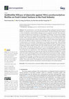 Research paper thumbnail of Antibiofilm Efficacy of Quercetin against Vibrio parahaemolyticus Biofilm on Food-Contact Surfaces in the Food Industry