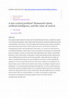 Research paper thumbnail of A new control problem? Humanoid robots, artificial intelligence, and the value of control