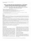 Research paper thumbnail of Factors associated with early graft dysfunction in cystic fibrosis patients receiving primary bilateral lung transplantation