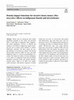 Research paper thumbnail of Density-impact functions for invasive house mouse (Mus musculus) effects on indigenous lizards and invertebrates