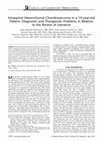 Research paper thumbnail of Intraspinal Mesenchymal Chondrosarcoma in a 14-year-old Patient