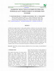 Research paper thumbnail of Harmonic Reduction in Hybrid Filters for Power Quality Improvement in Distribution Systems