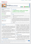 Research paper thumbnail of A cephalometric study of the tongue position in class III patients