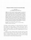 Research paper thumbnail of Solving the Problem of Nearly Convergent Knowledge