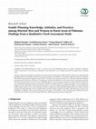 Research paper thumbnail of Family Planning Knowledge, Attitudes, and Practices among Married Men and Women in Rural Areas of Pakistan: Findings from a Qualitative Need Assessment Study