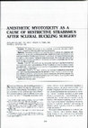 Research paper thumbnail of Anesthetic Myotoxicity as a Cause of Restrictive Strabismus After Scleral Buckling Surgery