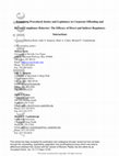 Research paper thumbnail of Examining Procedural Justice and Legitimacy in Corporate Offending and Beyond-Compliance Behavior: The Efficacy of Direct and Indirect Regulatory Interactions