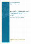 Research paper thumbnail of Corporate Crime Deterrence: A Systematic Review