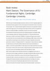 Research paper thumbnail of Book review: Mark Dawson, The Governance of EU Fundamental Rights. Cambridge: Cambridge University