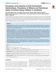 Research paper thumbnail of Prevalence and Intensity of Soil-Transmitted Helminthiasis, Prevalence of Malaria and Nutritional Status of School Going Children in Honduras