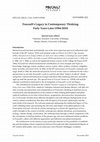 Research paper thumbnail of Foucault's Legacy in Contemporary Thinking: Forty Years Later (1984-2024) - ed. by Valentina Antoniol and Stefano Marino - CFP «Foucault Studies» Special Issue