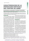 Research paper thumbnail of Caracterización de la producción hortícola del partido de Junín