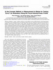 Research paper thumbnail of Is the Concept, Method, or Measurement to Blame for Testing Error? An Illustration Using the Force-Velocity-Power Profile