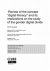 Research paper thumbnail of Review of the concept of digital literacy and its implications on the study of the gender digital divide