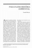 Research paper thumbnail of Environmental History Texts - Textos de História Ambiental