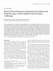 Research paper thumbnail of Memory retrieval requires ongoing protein synthesis and NMDA receptor activity-mediated AMPA receptor trafficking