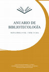 Research paper thumbnail of Anuario de Bibliotecología 2014 Vol. 1 Número 5. Colegio de Bibliotecología. Facultad de Filosofía y Letras