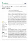 Research paper thumbnail of Anti-Oxidant and Anti-Aging Activities of Callus Culture from Three Rice Varieties