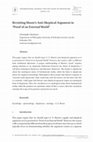 Research paper thumbnail of Revisiting Moore’s Anti-Skeptical Argument in “Proof of an External World”