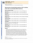 Research paper thumbnail of Spectroscopic and metal-binding properties of DF3: an artificial protein able to accommodate different metal ions