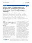 Research paper thumbnail of Erratum to: Risk and safety requirements for diagnostic and therapeutic procedures in allergology: World Allergy Organization Statement