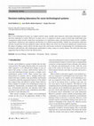 Research paper thumbnail of Decision-making laboratory for socio-technological systems