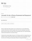 Research paper thumbnail of Alexander Nevsky of Russia, Reanimated and Repurposed