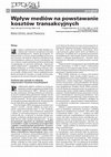 Research paper thumbnail of Wpływ mediów na powstawanie kosztów transakcyjnych