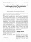 Research paper thumbnail of The Analysis of the Relationship between the Levels of Organizational Forgiveness and Organizational Commitment of Teachers