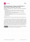 Research paper thumbnail of Rice Biofortification—Progress and Challenges in Improving the Nutritional Value of Rice