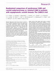 Research paper thumbnail of Randomized Comparison of Synchronous CABG and Carotid Endarterectomy vs. Isolated CABG in Patients with Asymptomatic Carotid Stenosis: The CABACS Trial