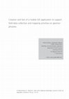 Research paper thumbnail of Creation and test of a mobile GIS application to support field data collection and mapping activities on geomor-phosites