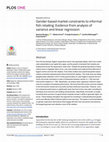 Research paper thumbnail of Gender-based market constraints to informal fish retailing: Evidence from analysis of variance and linear regression