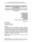 Research paper thumbnail of Requisitos, retos y oportunidades en el contexto del desarrollo de nuevas tecnologías con niños para niños con discapacidad