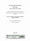 Research paper thumbnail of Las Fuerzas Armadas en el período de la Revolución Ciudadana (2007-2016)