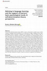 Research paper thumbnail of Advising in language learning and the support of learners' basic psychological needs: A self-determination theory perspective