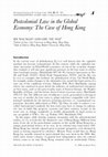 Research paper thumbnail of Postcolonial Law in the Global Economy: The Case of Hong Kong