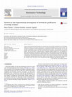 Research paper thumbnail of Numerical and experimental investigation of downdraft gasification of woody residues