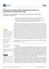 Research paper thumbnail of Assessment of Water Quality Regulation Functions in Southwestern Europe Watersheds