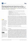 Research paper thumbnail of What Inspiring Elements from Natural Services of Water Quality Regulation Could Be Applied to Water Management?