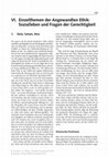 Research paper thumbnail of Einzelthemen der Angewandten Ethik: Sozialleben und Fragen der Gerechtigkeit