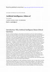 Research paper thumbnail of Artificial Intelligence, Ethics of