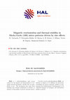 Research paper thumbnail of Magnetic reorientation and thermal stability in MnAs/GaAs (100) micro patterns driven by size effects