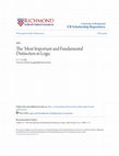 Research paper thumbnail of The \u27Most Important and Fundamental\u27 Distinction in Logic