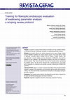 Research paper thumbnail of Training for fiberoptic endoscopic evaluation of swallowing parameter analysis: a scoping review protocol