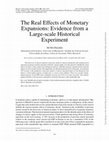 Research paper thumbnail of The Real Effects of Monetary Expansions: Evidence from a Large-scale Historical Experiment