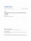 Research paper thumbnail of Risk Based Post Closure Care Analysis for Florida Landfills