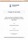 Research paper thumbnail of Faith versus Reason as Reflected in Salman Rushdie´s Two Years, Eitgh Months and Twenty-Eight Nights